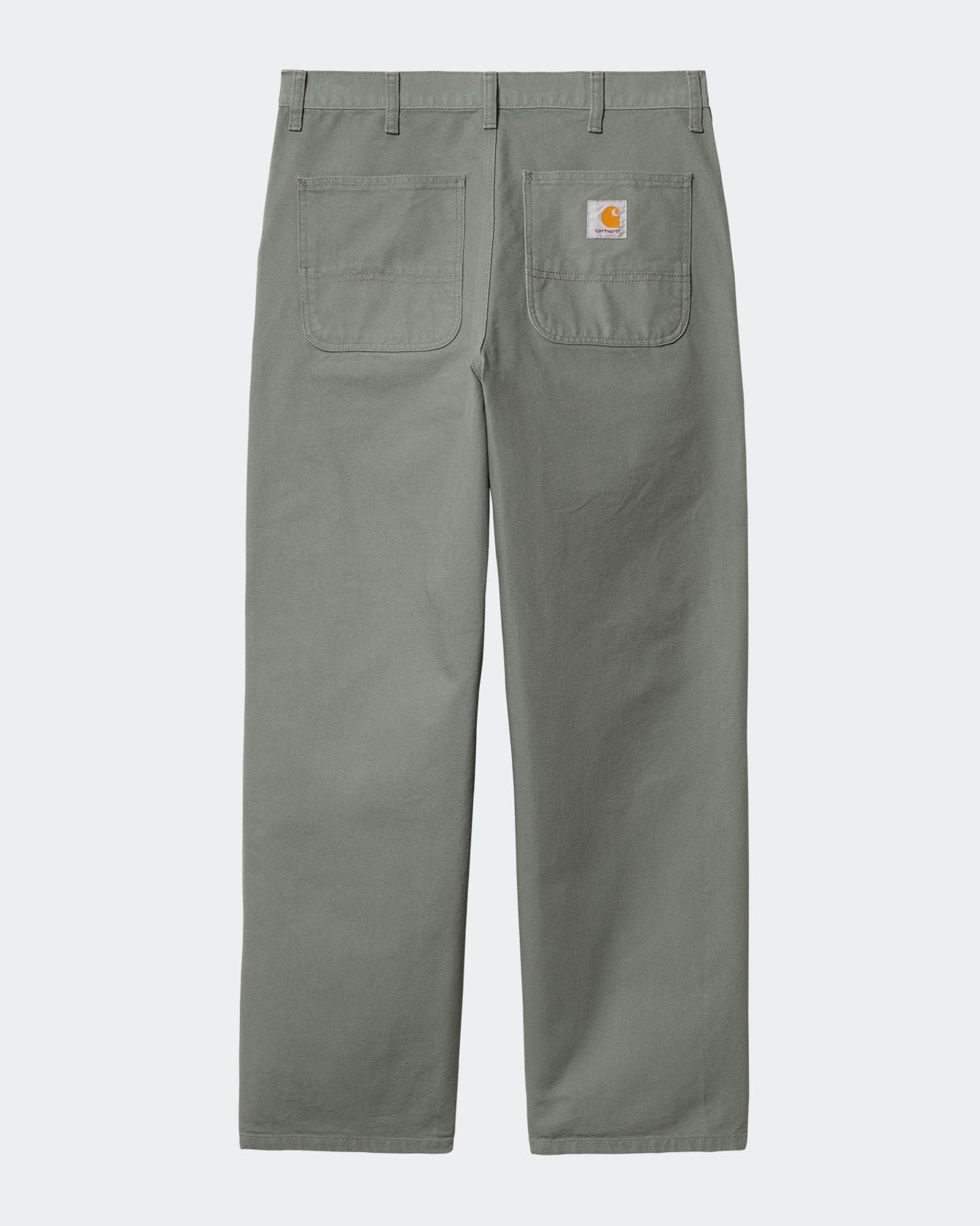 Simple Pant Cotton Canvas Smoke Green Rinsed
