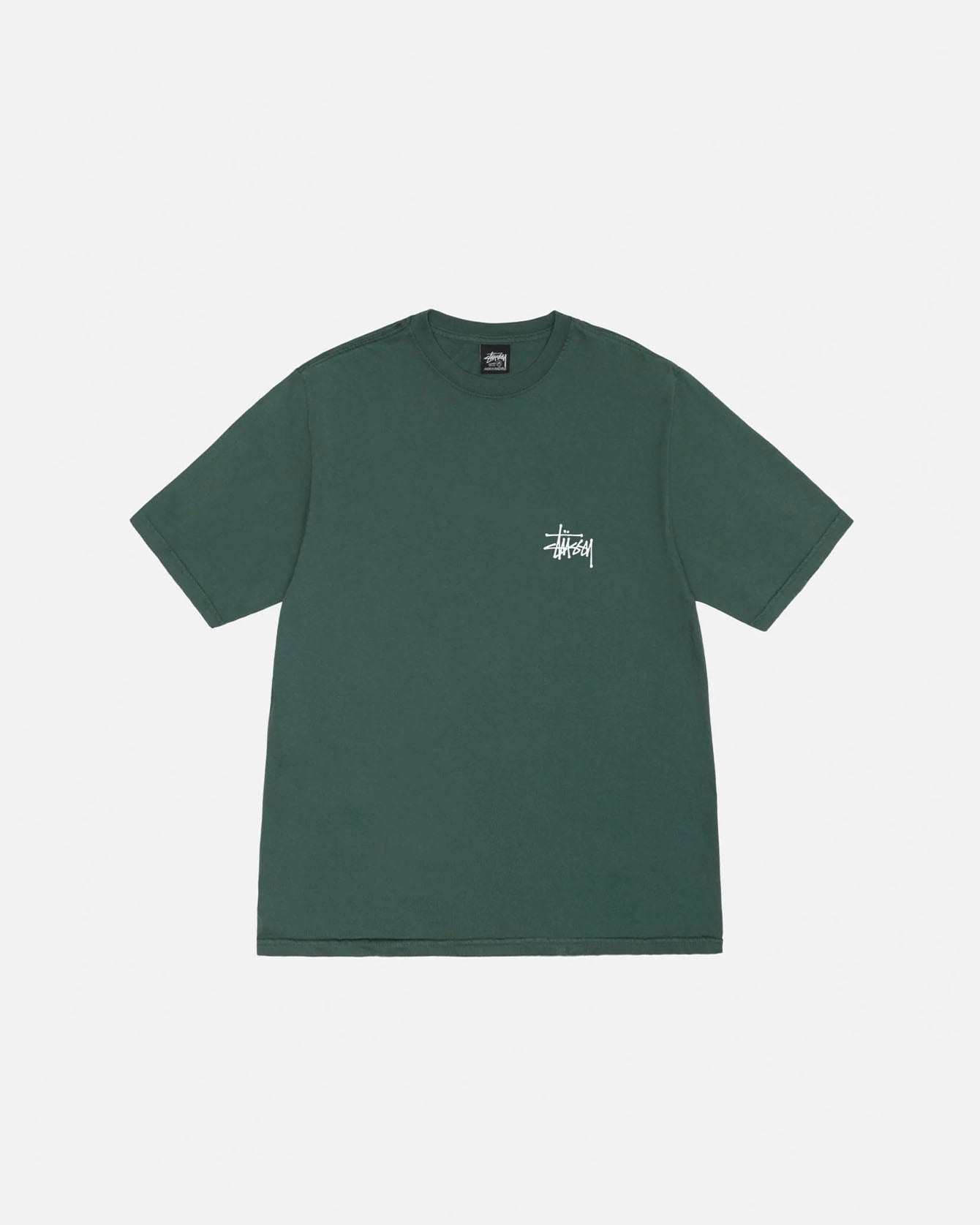 Basic Stussy Pigment Dyed Tee Forest