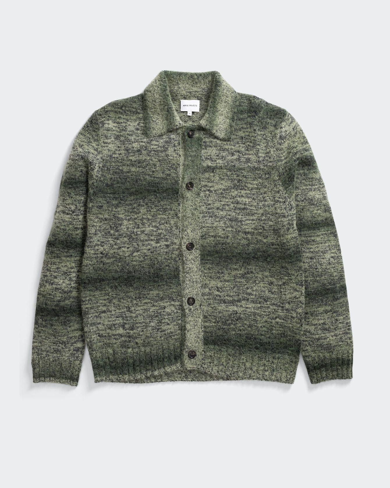 Erik Space Dye Alpaca Mohair Sweater Army Green