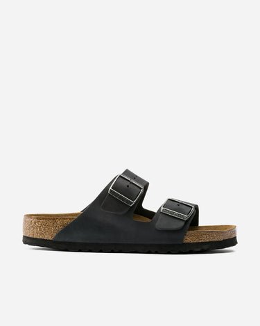 birkenstock arizona oiled leather black
