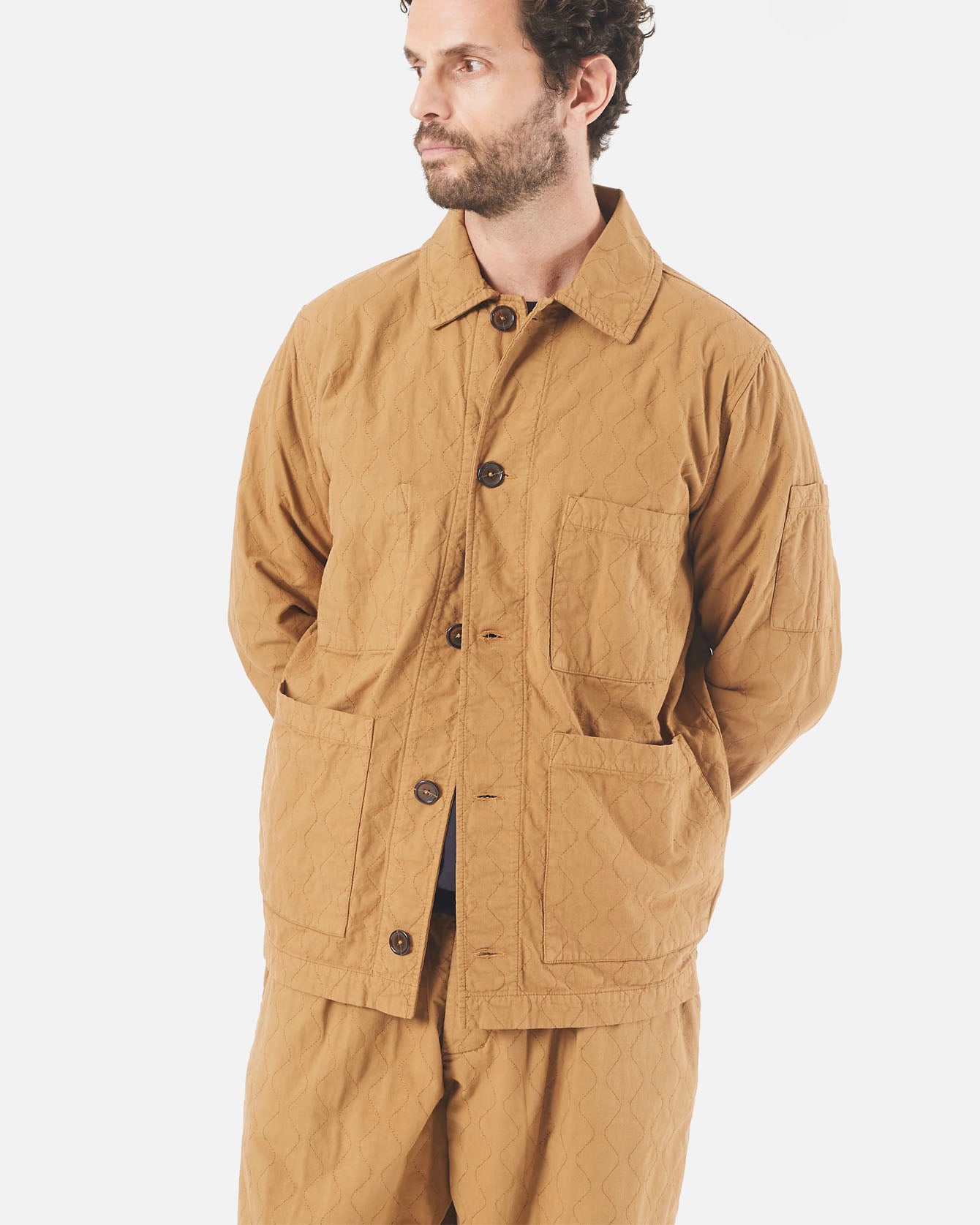 Quilted Coverall Jacket Cumino