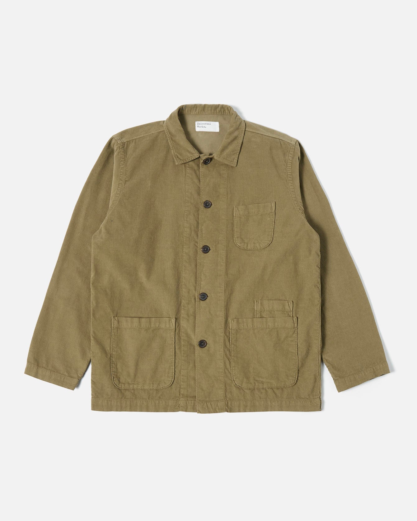 Bakers Overshirt Fine Cord Olive