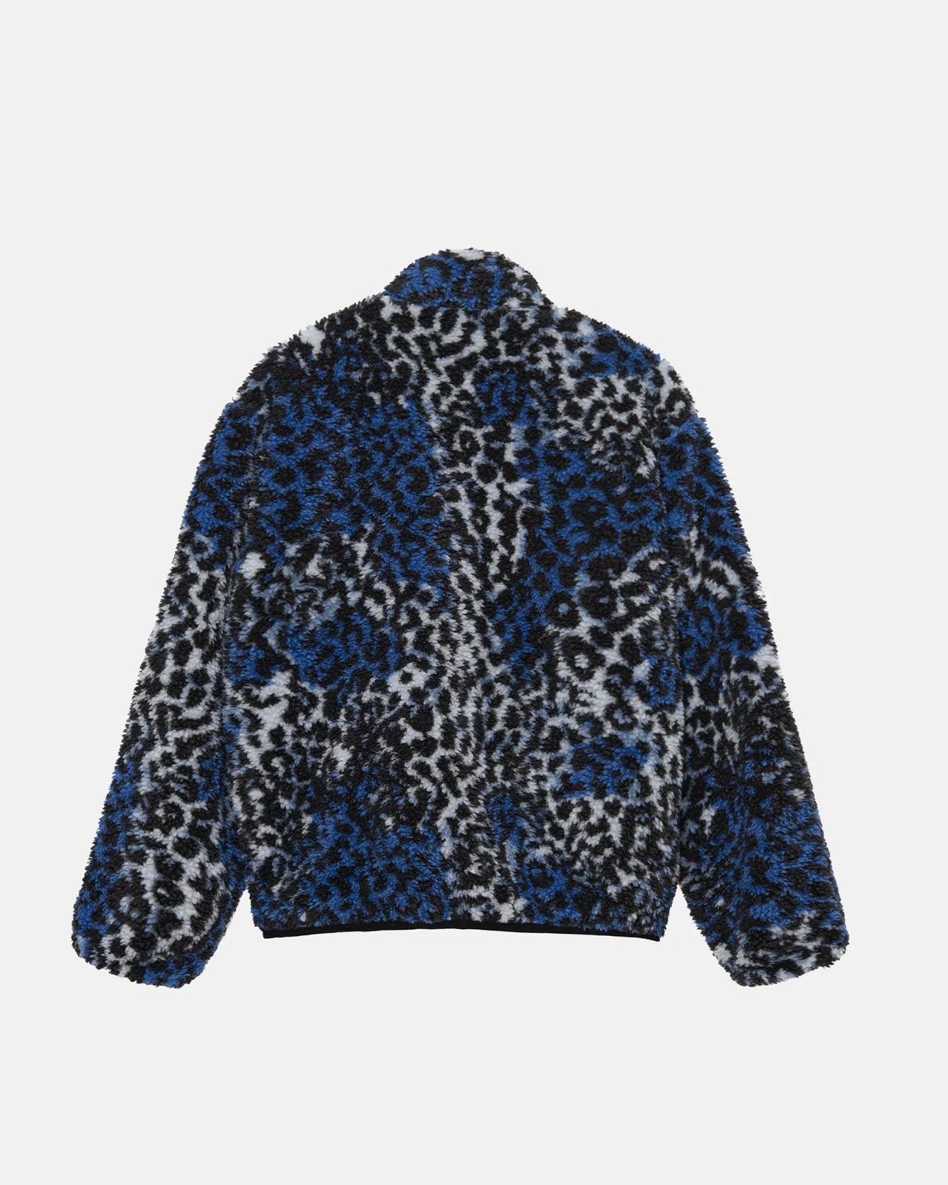 Sherpa Reversible Jacket Blue Leopard