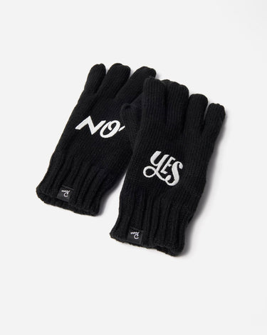 By Parra Maybe Knitted Gloves Black