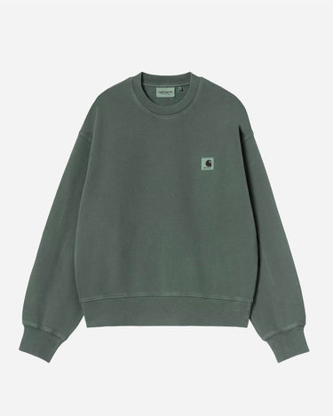 Carhartt WIP W Nelson Sweatshirt Dark Scarab Garment Dyed