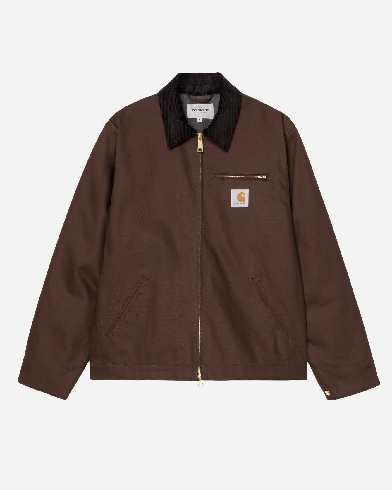 carhartt detroit jacket hamilton brown tobacco Detroit Jacket Tobacco Black Rigid – Dela
