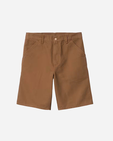 Carhartt Wip Single Knee Short Hamilton Brown Rinsed I036308_HZ_01