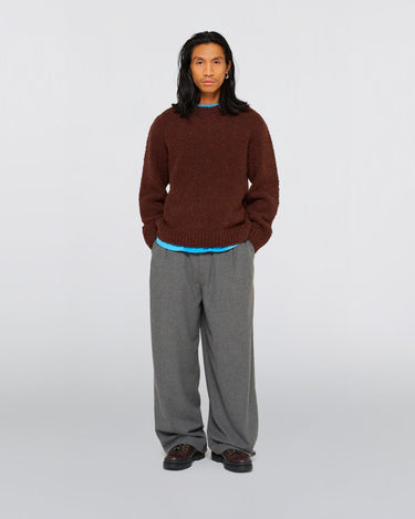 Edwin Dun Textured Sweater Rum Raisin