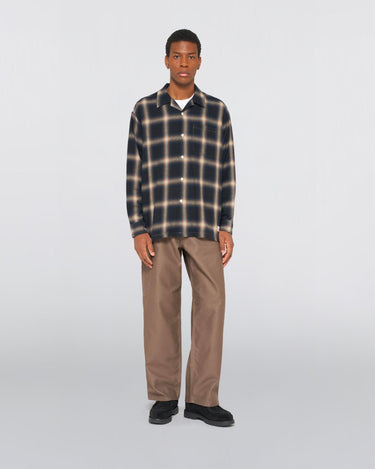 Edwin OPC Shirt Plaid Madras Brown Garment Washed