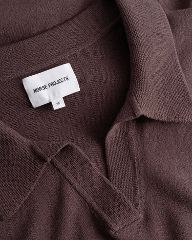 Norse Projects Anholt Cotton Paper Polo Shale N45-0502