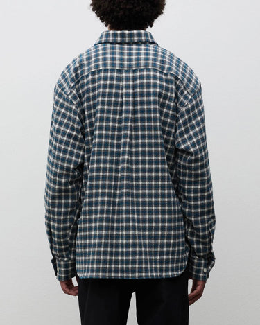 Norse Projects Falster Oversized Check Shirt North Sea N40-0885