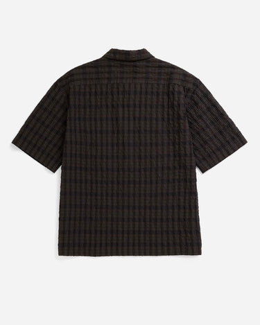 Norse Projects Mols Check SS Camp Shirt Delicioso Brown N40-0857