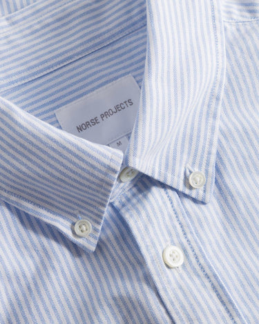 Norse Projects Norse Starndard Oxford BD Shirt Pale Blue Stripe N40-0805