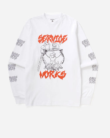 Service Works Boiling Point LS Tee White