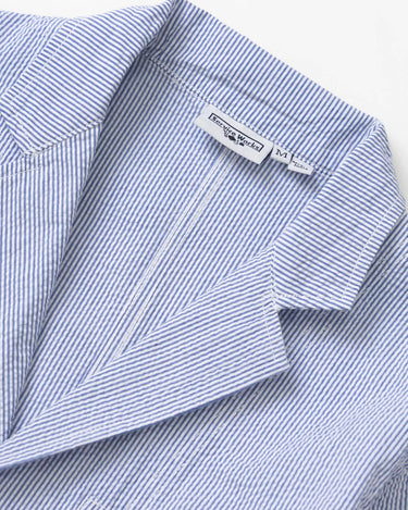 Service WorksSeersucker Server Suit Jacket Navy Stripe