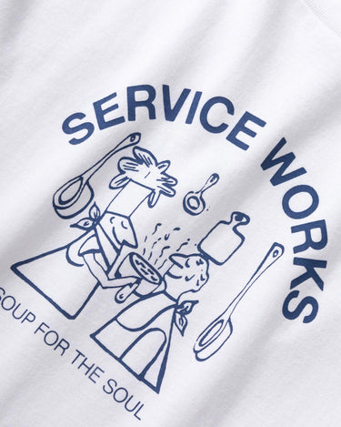 Service Works Soup For The Soul Tee White