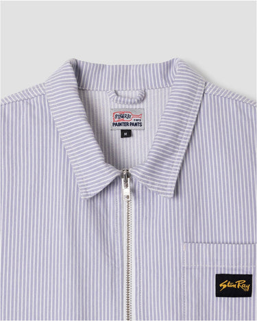 Stan Ray Zip Shirt Cosmic Purple Hickory
