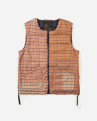 Taion x Universal Works Reversible Down Vest Black Check