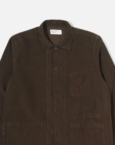 Universal Works Bakers Overshirt Brown Fine Cord