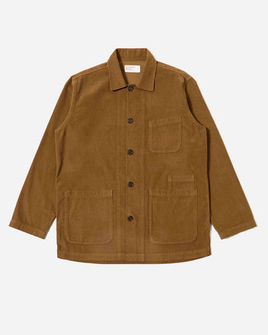 Universal Works Bakers Overshirt Fine Cord Khaki