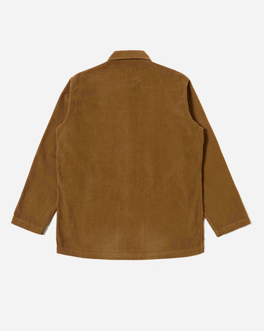 Universal Works Bakers Overshirt Fine Cord Khaki