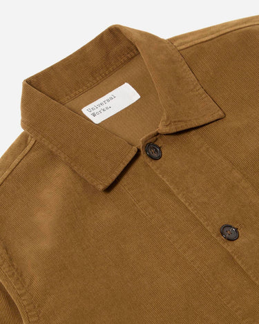 Universal Works Bakers Overshirt Fine Cord Khaki