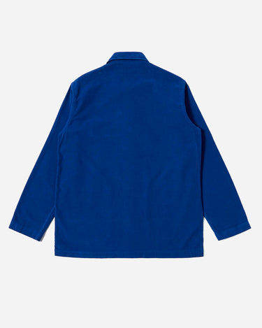 Universal Works Bakers Overshirt Fine Cord Work Blue