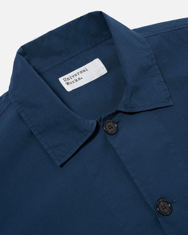 Universal Works Bakers Overshirt Navy Organic Fine Poplin 32678N 3