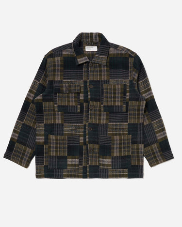 Universal Works Dockside Jacket Japanese Patchwork Green