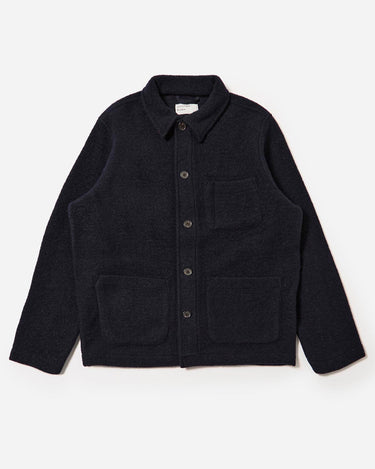 Universal Works Field Jacket Wool Fleece Navy