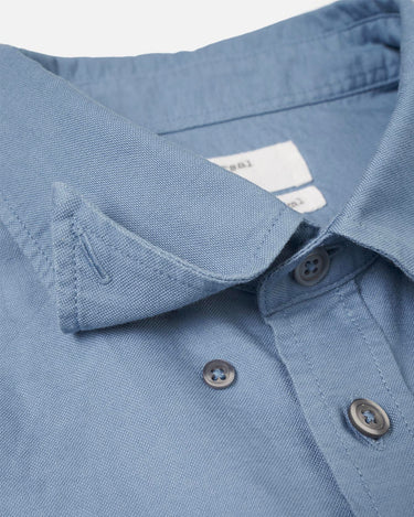 Universal Works Lazy Days Oxford Shirt Mid Blue 35603M