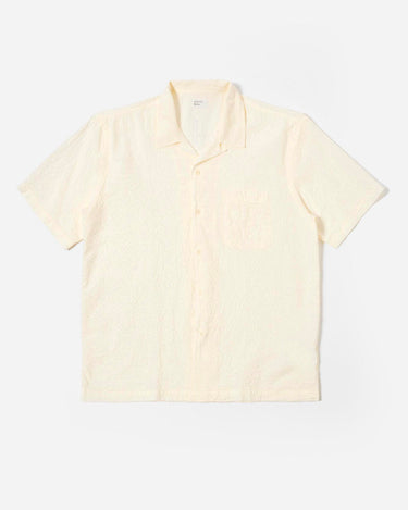 Universal Works Road Shirt Seersucker Ecru 34559E