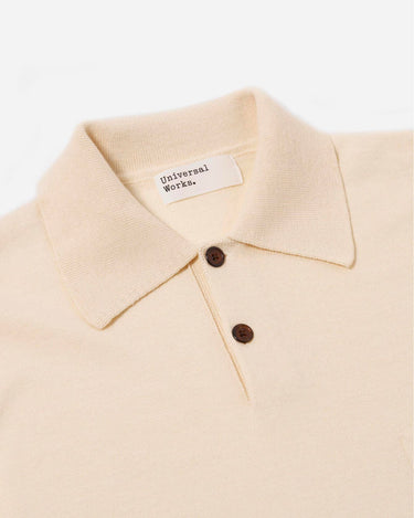 Universal Works SS Pullover Knit Shirt Ecru 34470E