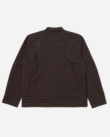 Universal Works Zip Shirt Cedar Check Brown