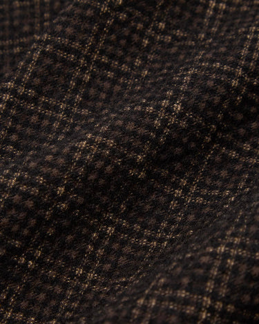 Universal Works Zip Shirt Cedar Check Brown