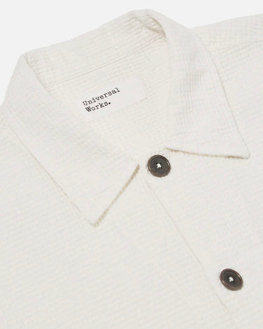 Universal Worls Tech Overshirt Nippon Waffle Ecru 32176E 3