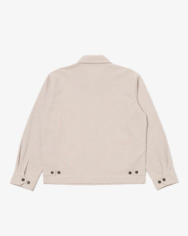 Windcheater Jacket Ecru Sand Ospina Check Cotton 32117E