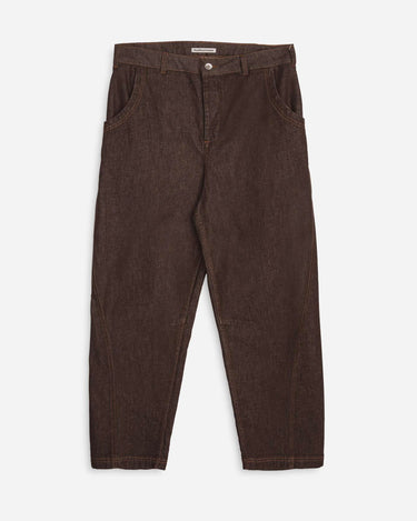 You Must Create Twisted Seam Trouser Brown Denim P4BAM20
