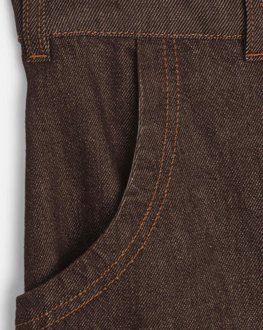 You Must Create Twisted Seam Trouser Brown Denim P4BAM20