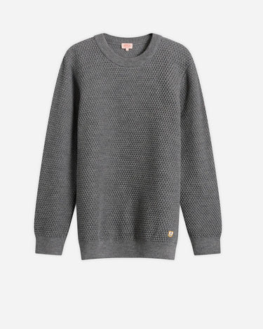 armour lux Wool Sweater Crewneck Misty Grey