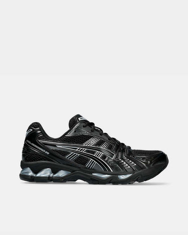 shop asics gel kayano 14 sneakers in black black silver