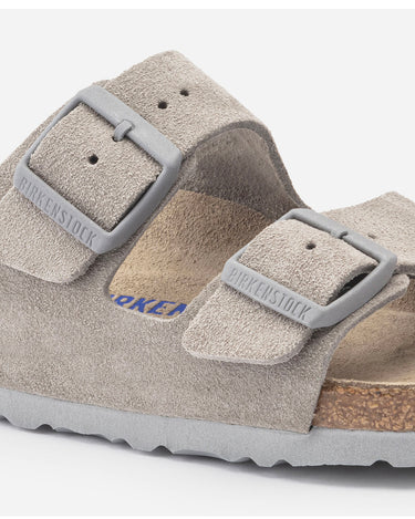 Arizona Narrow Soft Bed Stone Coin Suede