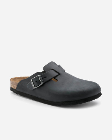 birkenstock boston oiled leather black