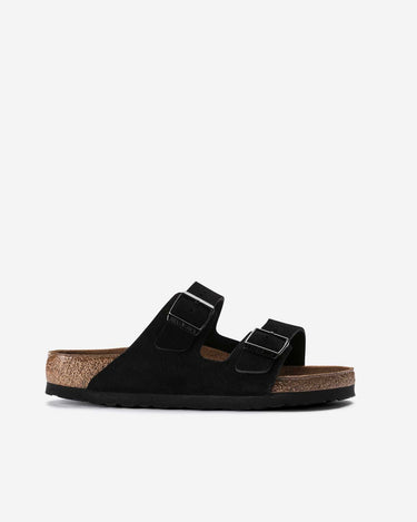 birkenstock arizona soft bed sandal natural suede black