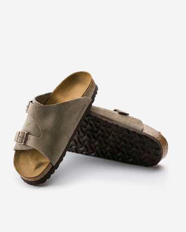 birkenstock zurich suede leather taupe