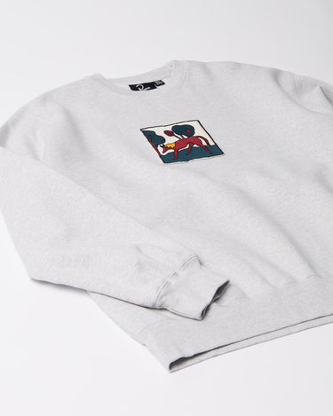 By Parra Long lost leg crew neck Grey Heather