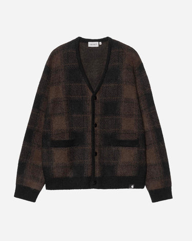 carhartt Everson Cardigan Jacquard Black Palisander