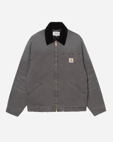 carhartt OG Detroit Jacket Graphite Black Stone Canvas