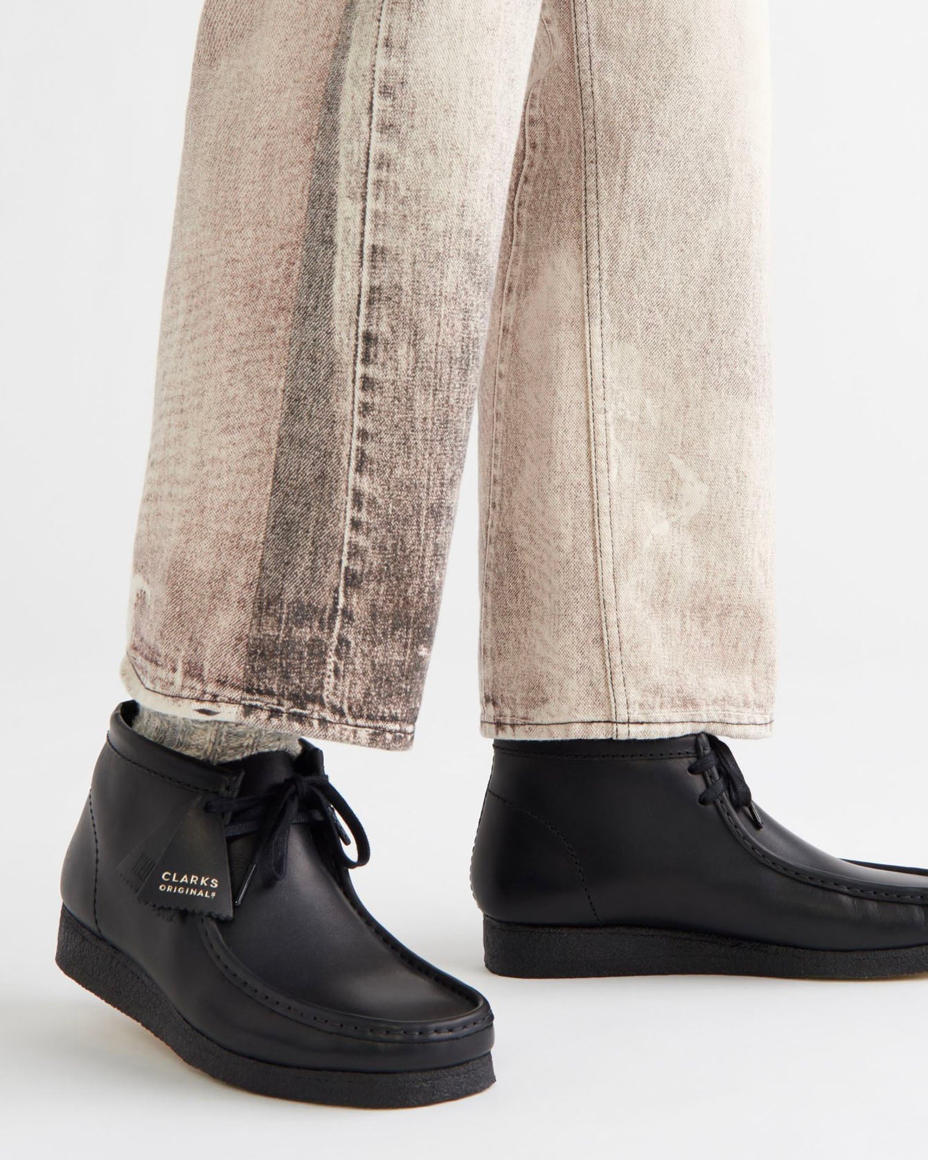 Wallabee Boot - Black Leather