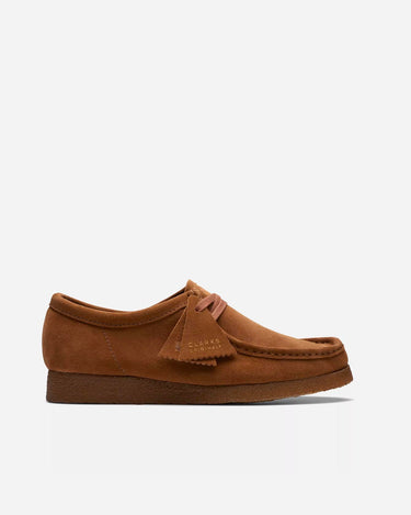 clarks woman wallabee cola suede